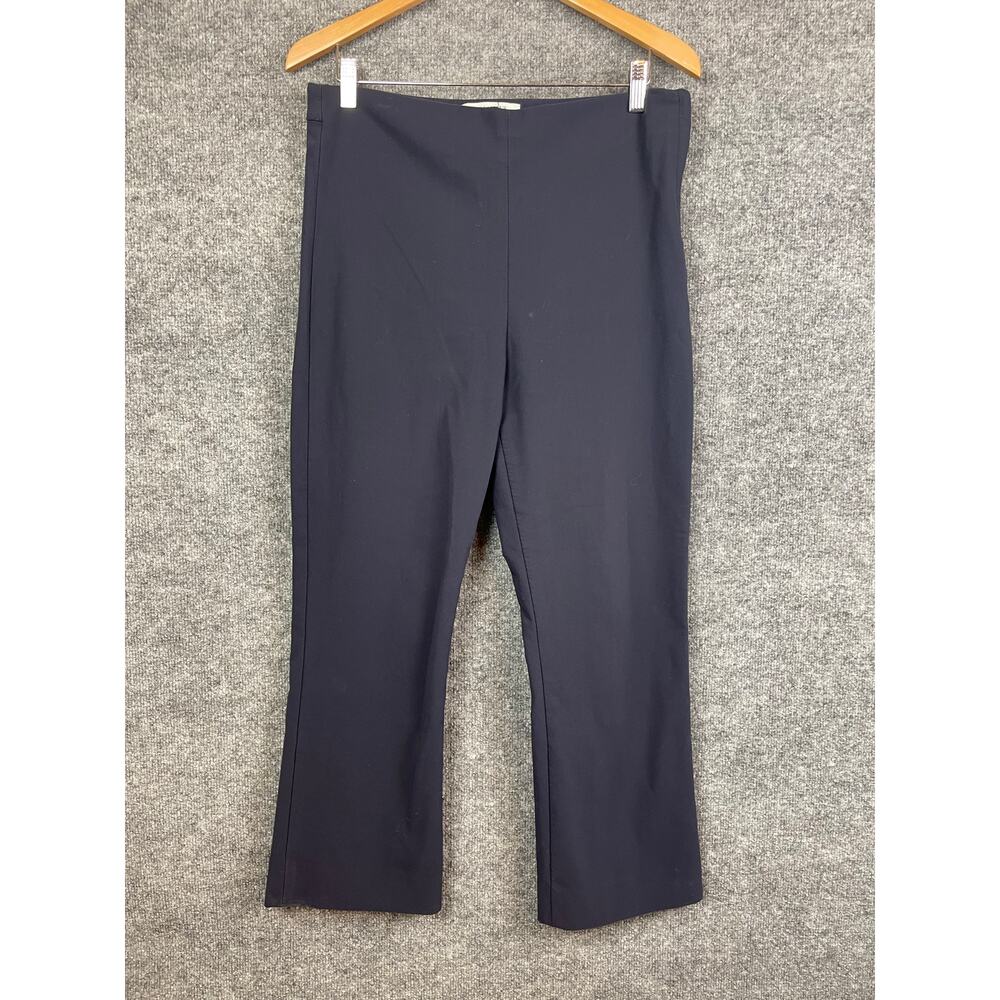 MM.‎ LaFleur Pants Women's Sz 14 Navy Flat Front Side Zip
